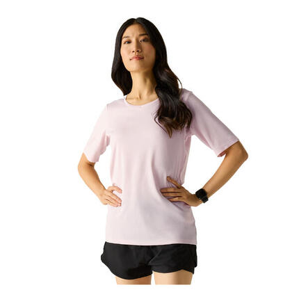 Tshirt Uni Col V FINGAL Femme (Turquoise Pastel)