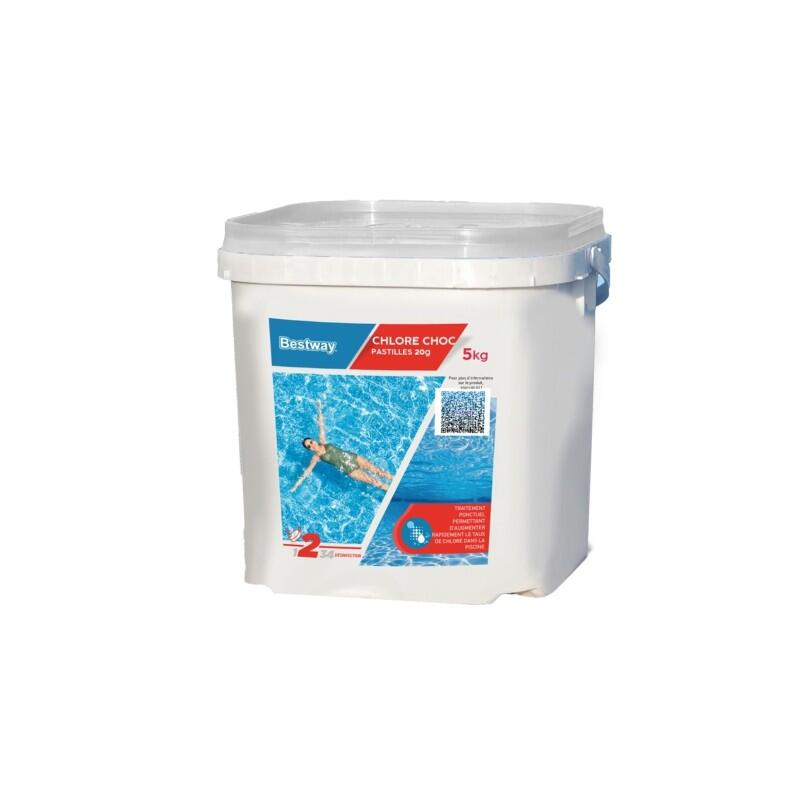Bestway Chlore Choc - Pastilles 20g Seau de 5kg 3/4