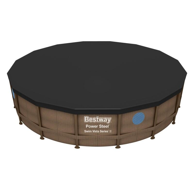 Bestway Bâche 4 saisons ronde 493 cm pour piscine ø460/488 cm 2/6