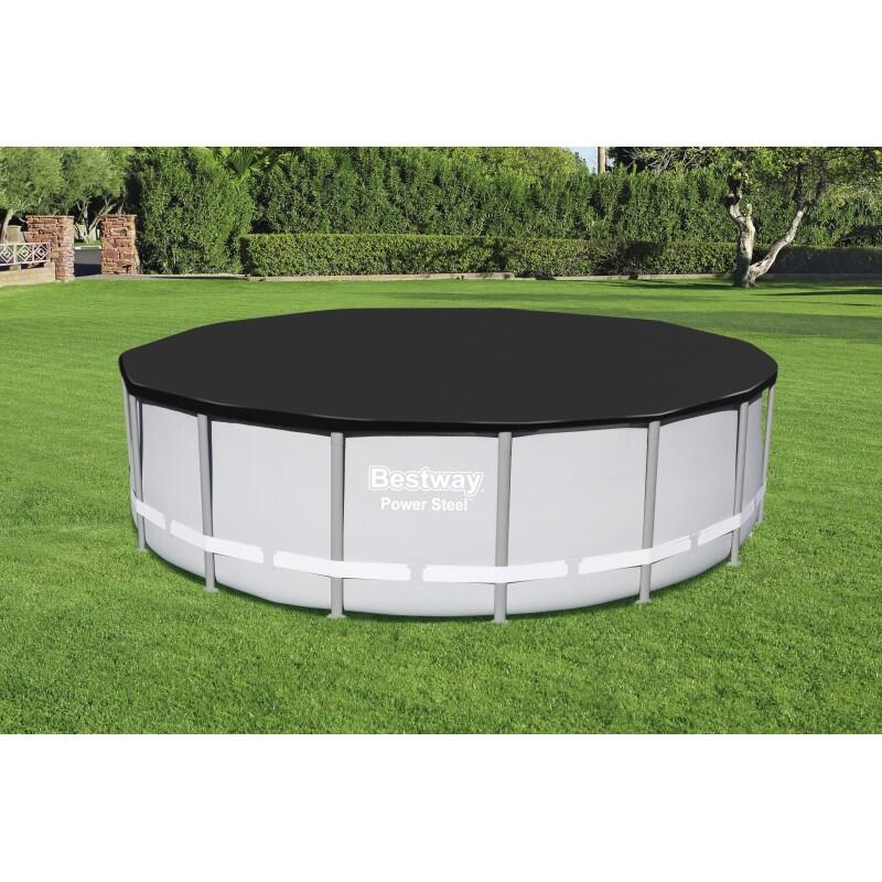 Bestway Bâche 4 saisons ronde 493 cm pour piscine ø460/488 cm 6/6