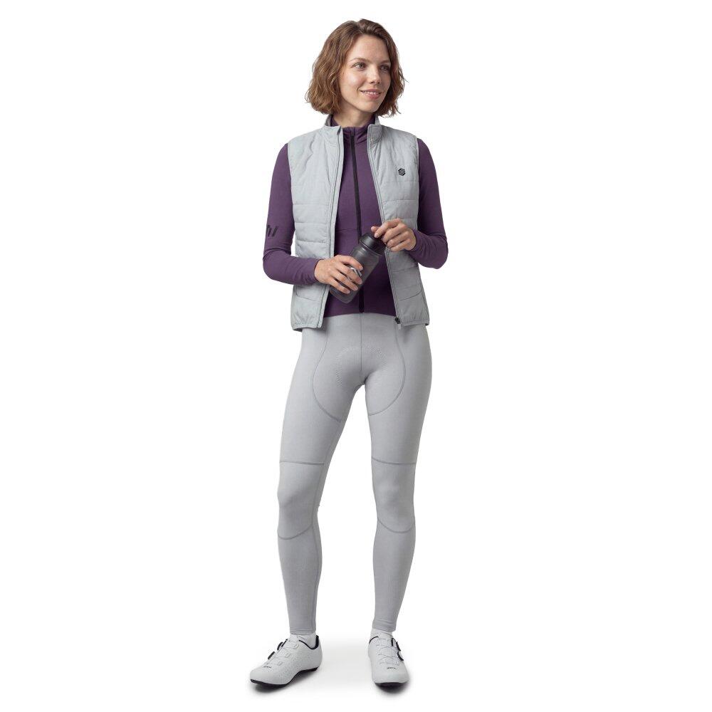 Gilet termico da ciclismo da donna SRX Ultra Warm-W Gray Grigio 3/8