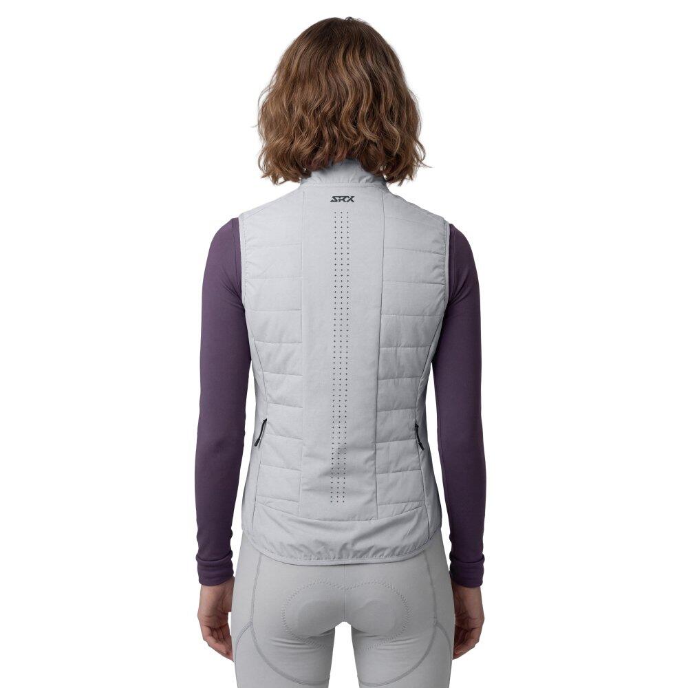 Damskie termiczna kamizelka rowerowa Kolarstwo Siroko SRX Ultra Warm-W Gray