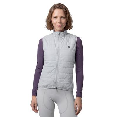 Gilet termico da ciclismo da donna SRX Ultra Warm-W Gray Grigio