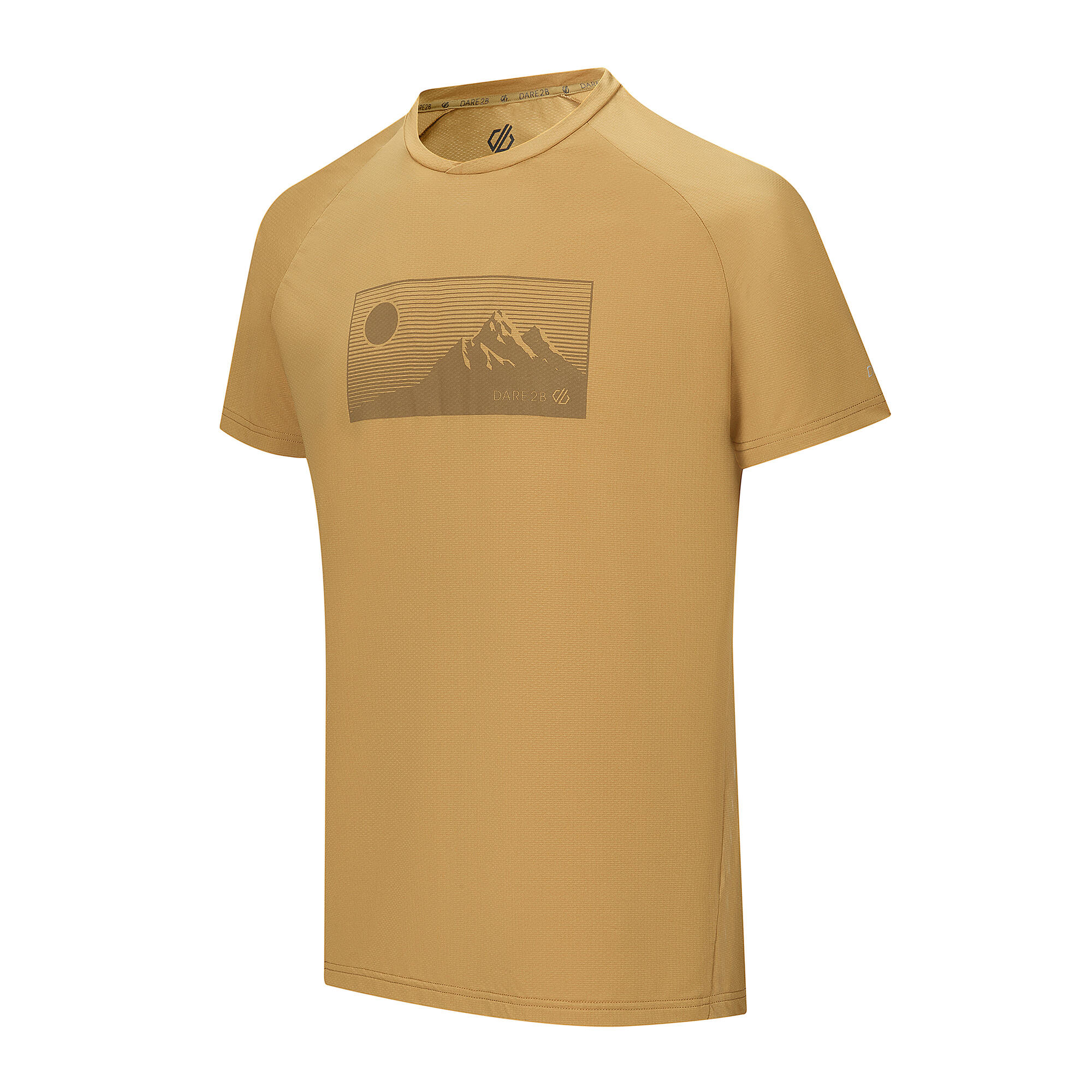 Heren Tech II Moon Mountain TShirt (Hout Bruin) 3/5