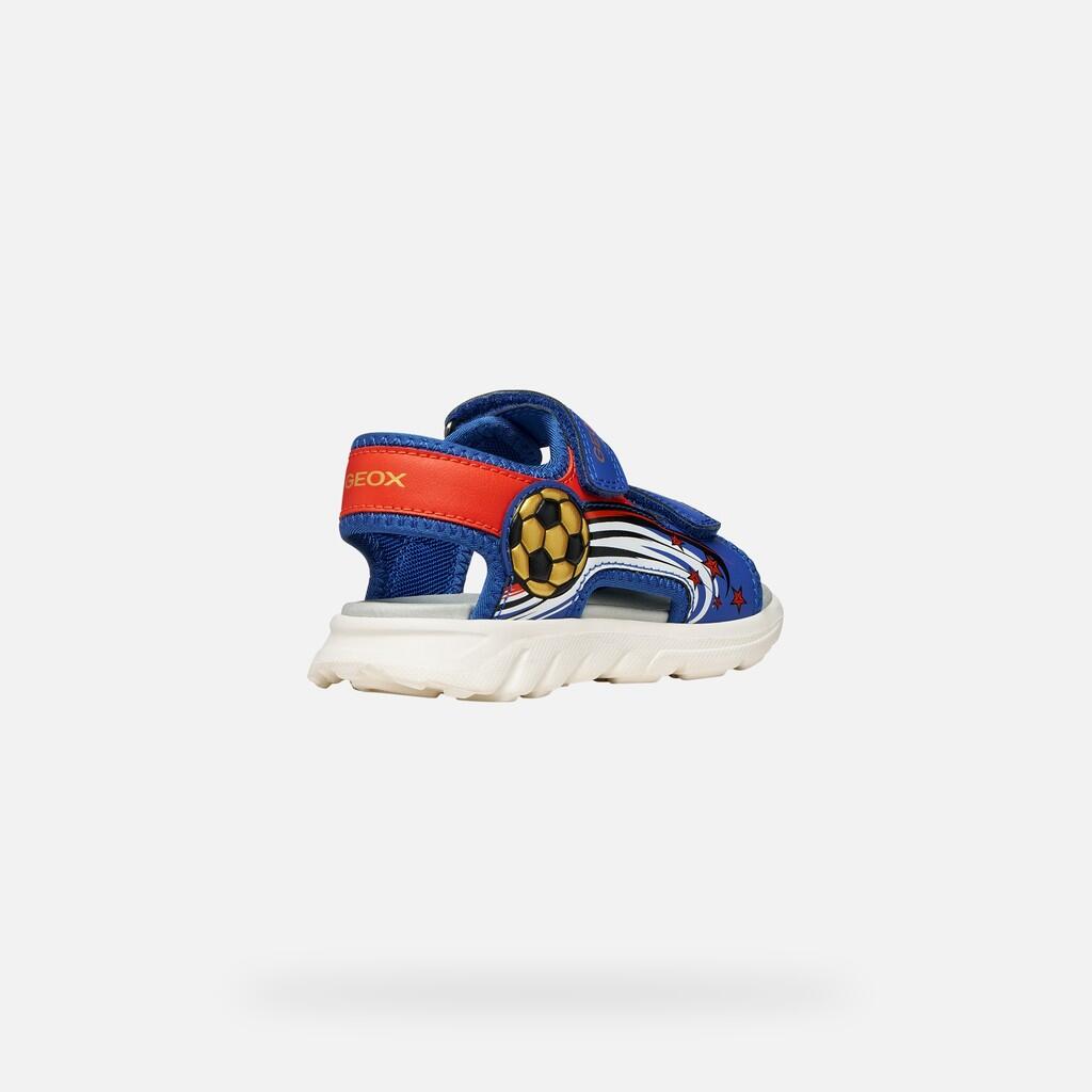 Sandales Garçon J SANDAL AIRADYUM BOY Bleu Roi/Rouge 6/7
