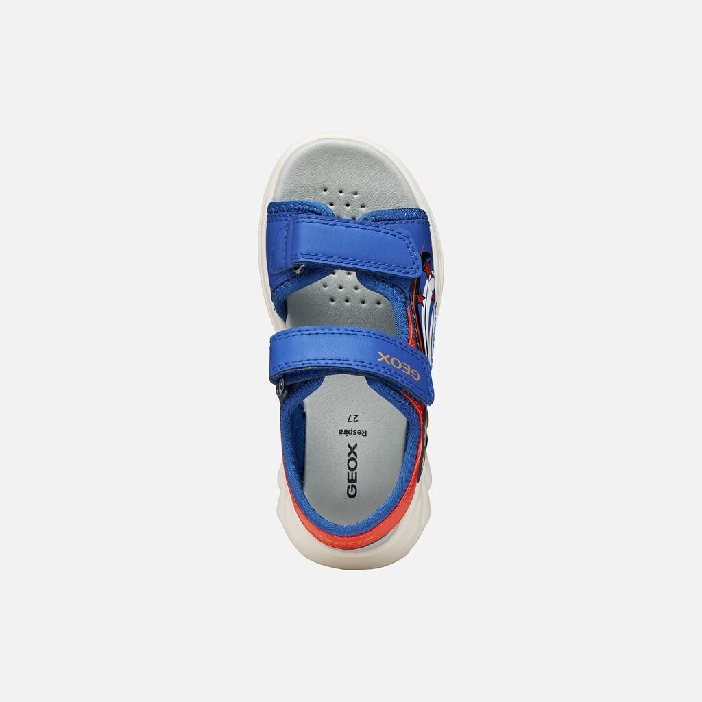 Sandales Garçon J SANDAL AIRADYUM BOY Bleu Roi/Rouge 7/7
