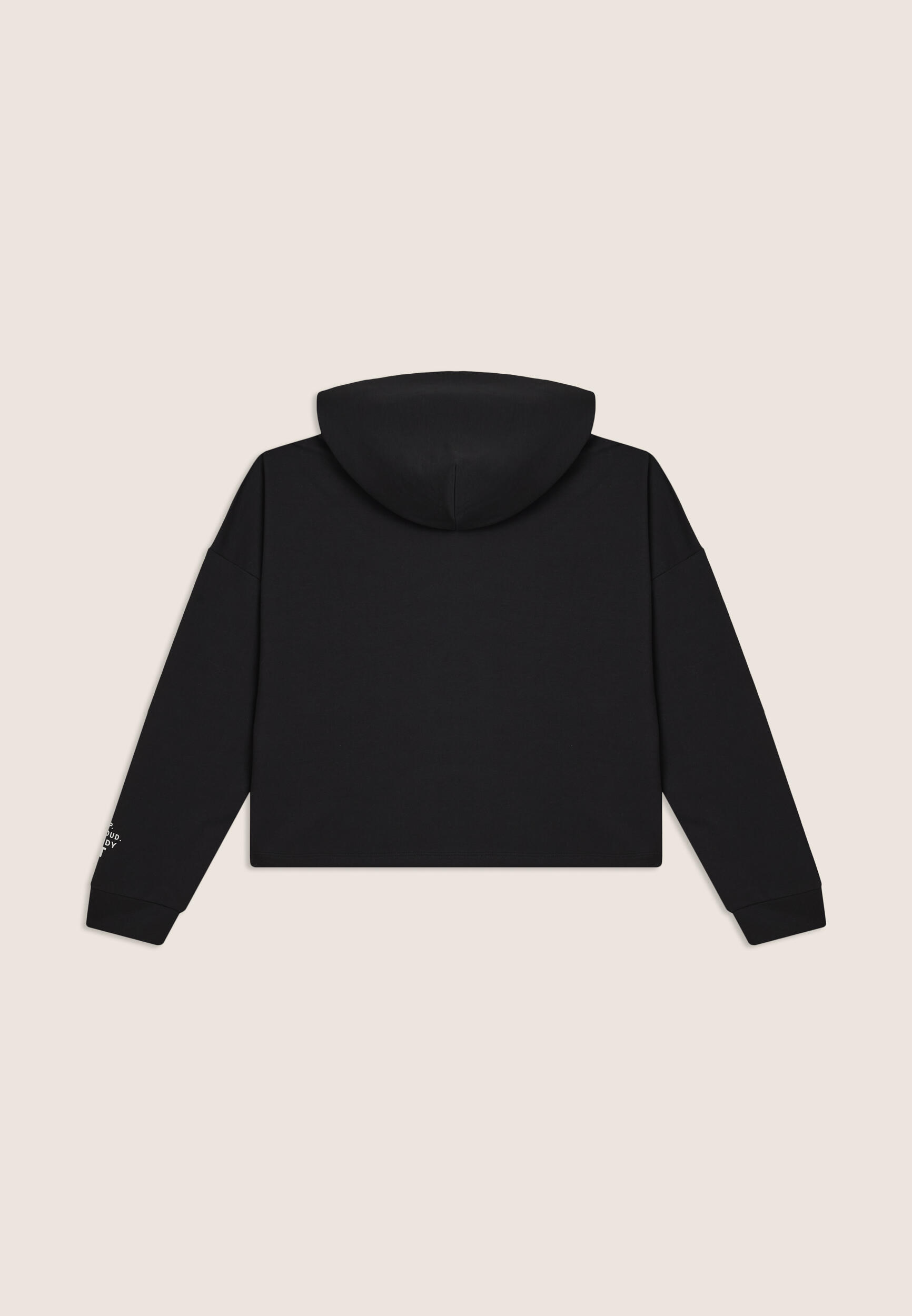 Sweat-shirt à capuche court et surdimensionné avec imprimé MST 2/3