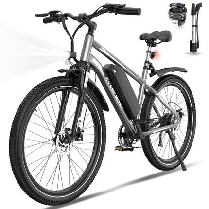 VTT Vélo Électrique 27,5"-Batterie 468Wh-7 Vitesses-Suspension&Freins-EK15