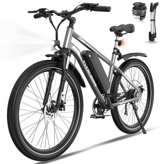 VTT Vélo Électrique 27,5"-Batterie 468Wh-7 Vitesses-Suspension&Freins-EK15
