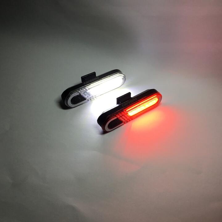 Far fata si stop spate 7 LED, reincarcabile USB, 5 moduri