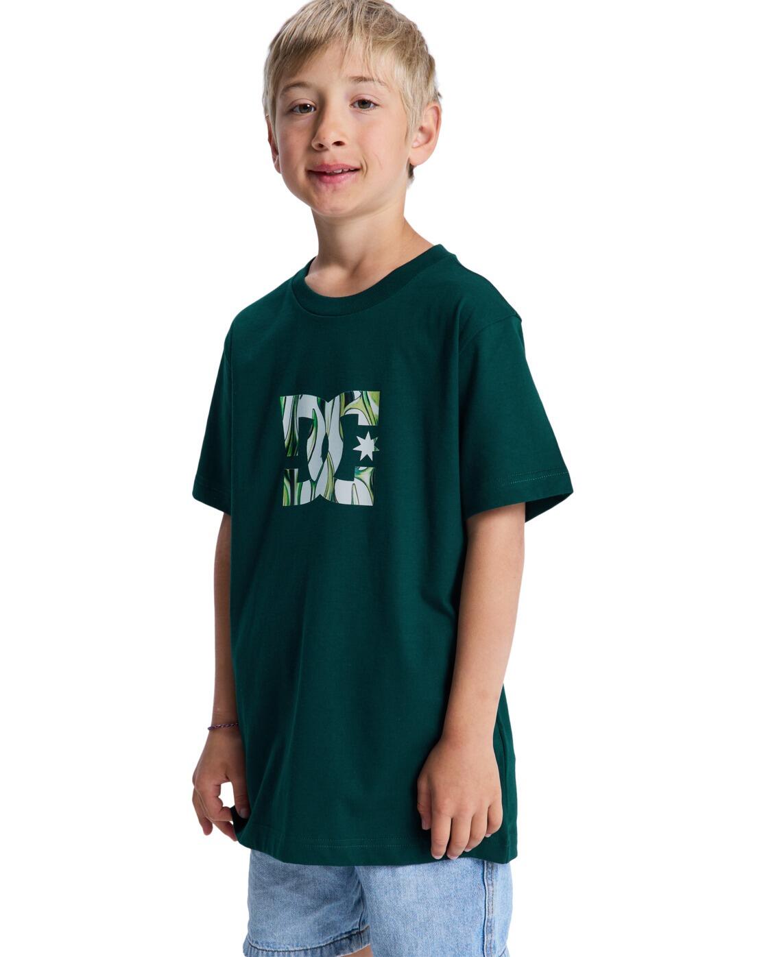 T-Shirt à manches courtes Vert Garçon 3/4