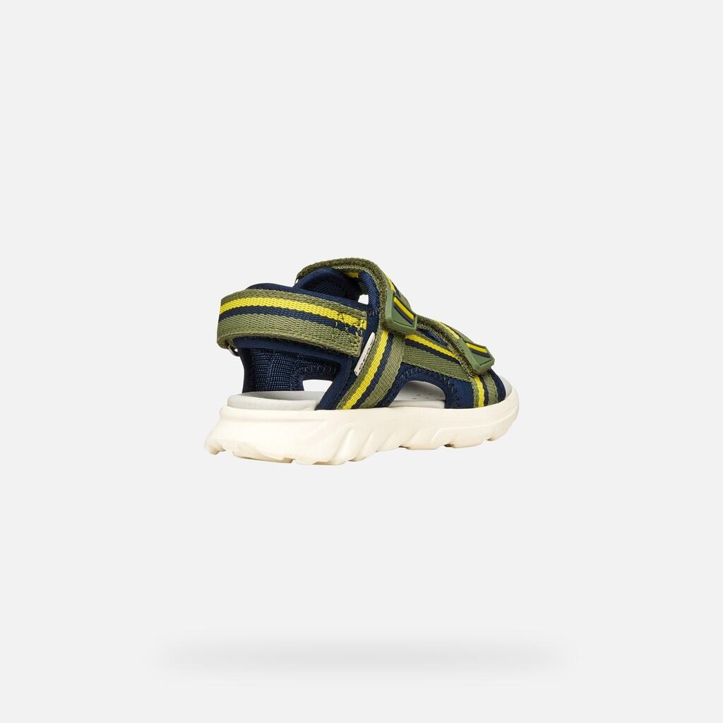 Sandales Garçon SANDAL AIRADYUM BOY Vert Militaire/Bleu Marine 6/7