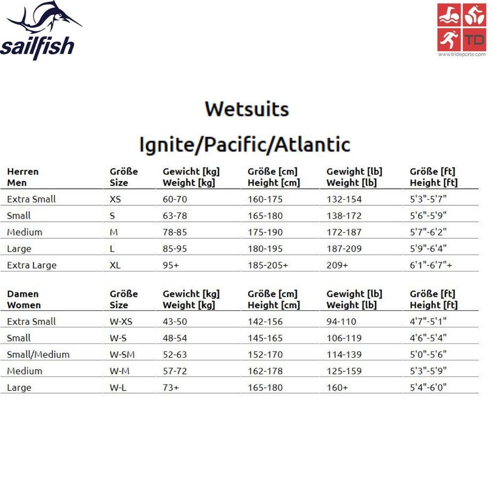 Neopreno Ignite 3 natación Hombre Naranja Sailfish 2/3