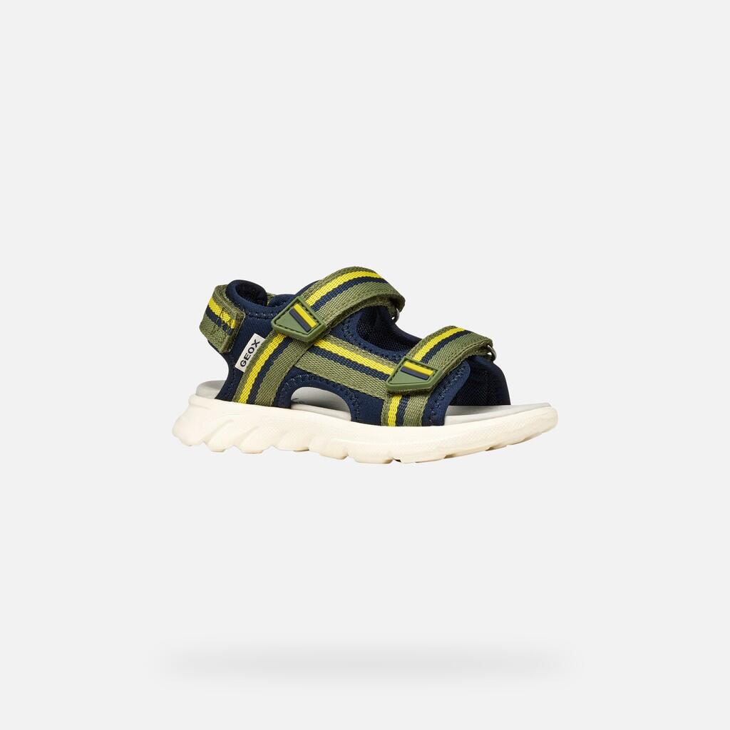 Sandales Garçon SANDAL AIRADYUM BOY Vert Militaire/Bleu Marine 4/7