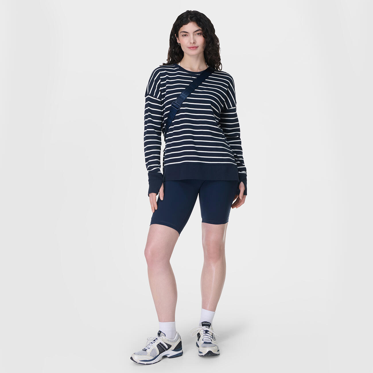 Sweat Sweaty Betty Femme – Bleu – Taille S – Pull Col Rond – Parfait état