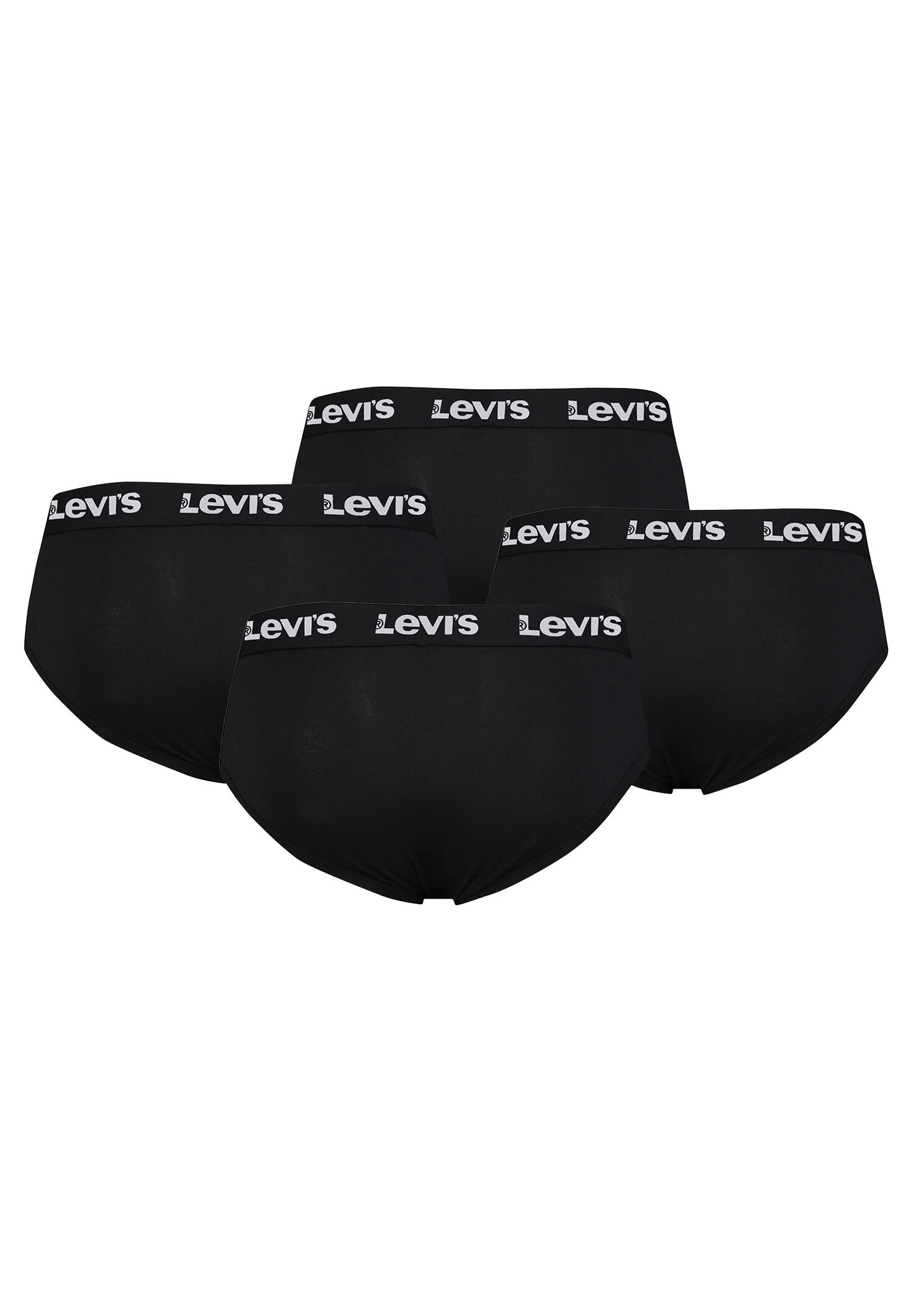 Levi’s Herren Retrobriefs REPEAT LOGO Slip Unterwäsche 4-er Pack 2/5