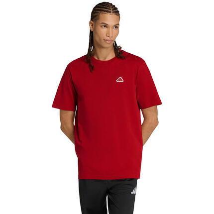 ADIDAS t‑shirt homme graphic rouge, coupe régulière