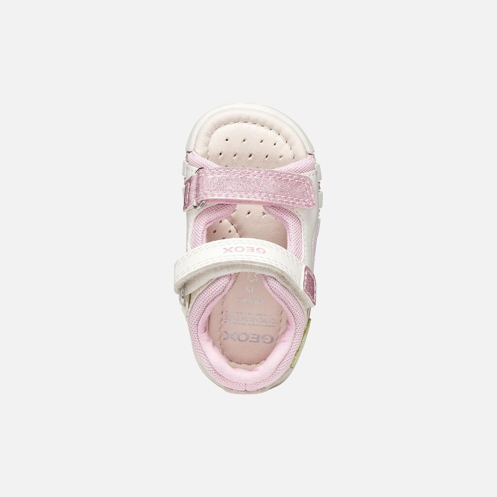 Sandales Bébé Fille B SANDAL IUPIDOO GIRL Blanc/Rose 7/7