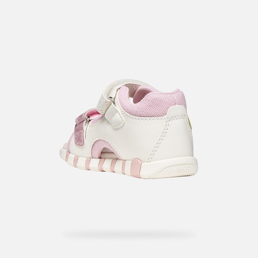 Sandales Bébé Fille B SANDAL IUPIDOO GIRL Blanc/Rose 5/7