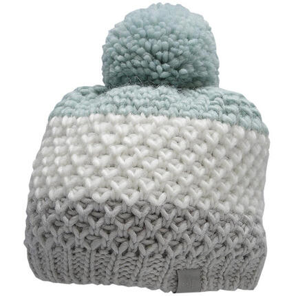 Bonnet 4F fille menthe avec pompon 56 cm