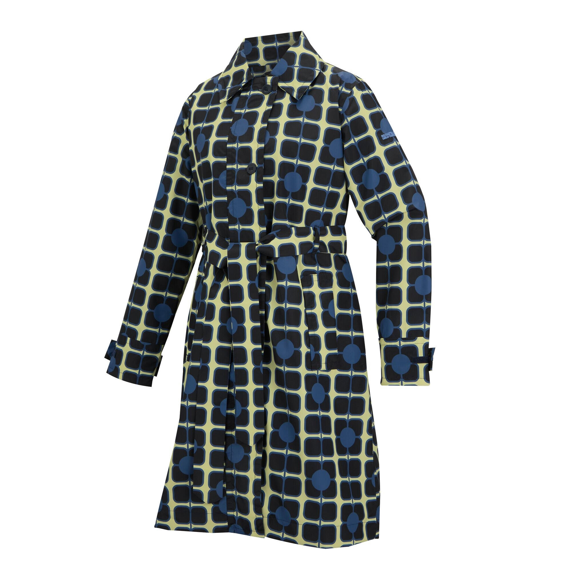 Trench Imperméable Motif/style Fleur Géante ORLA KIELY Femme (Bleu Marine) 3/5