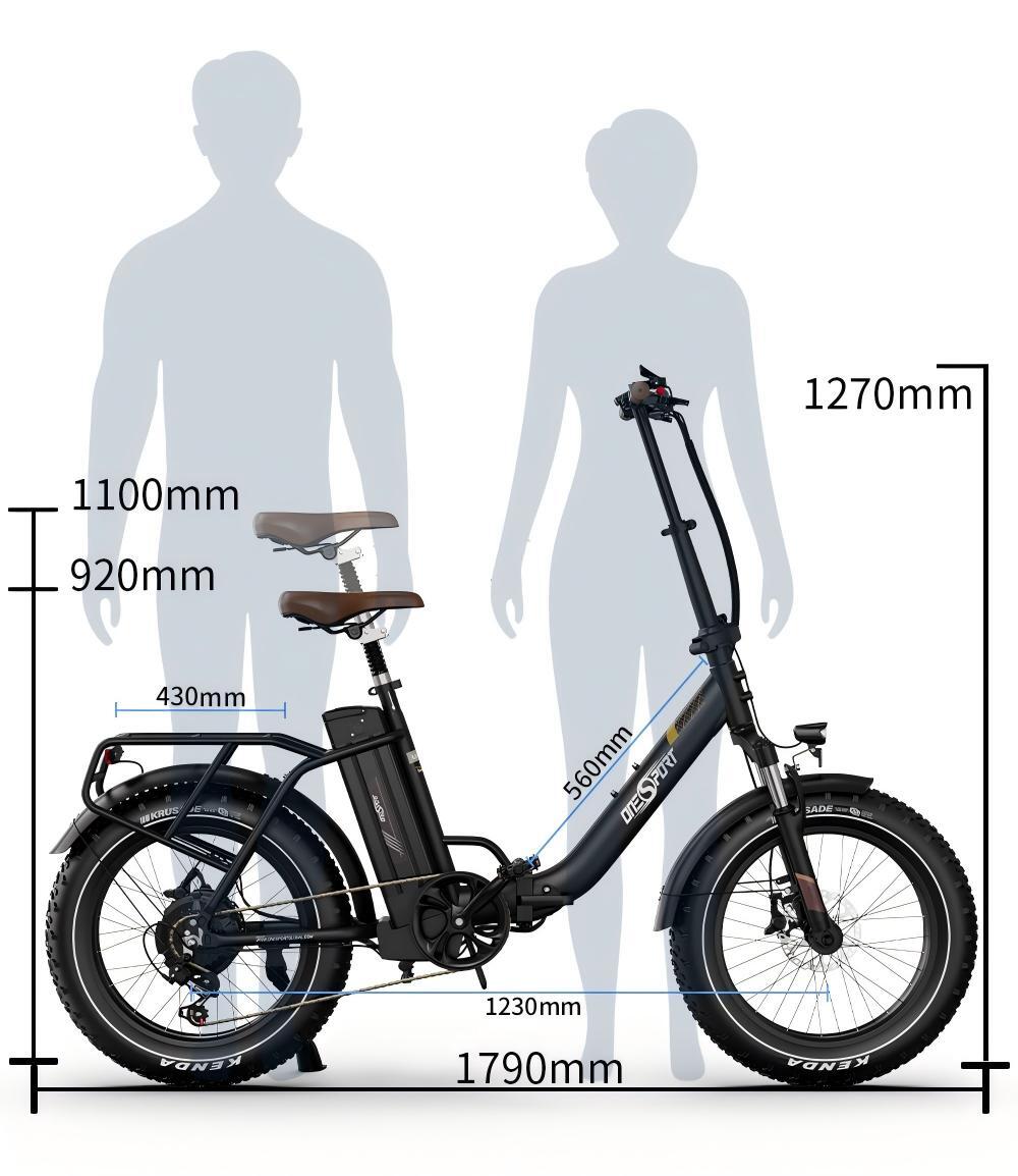OT16 MAX – E-Bike Potente per Città & Fuoristrada, 48V 18Ah, 250W 6/7