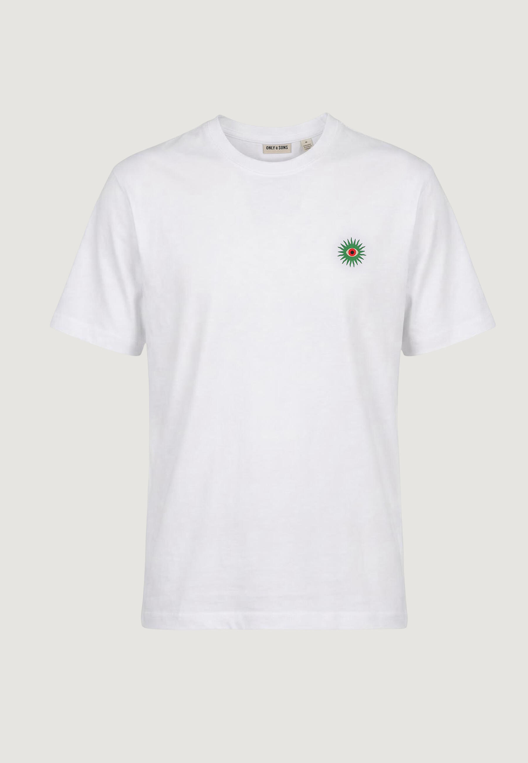 T-shirt maniche corte Uomo Onsfred Life Eye Rlx Ss Tee Bianco 3/5