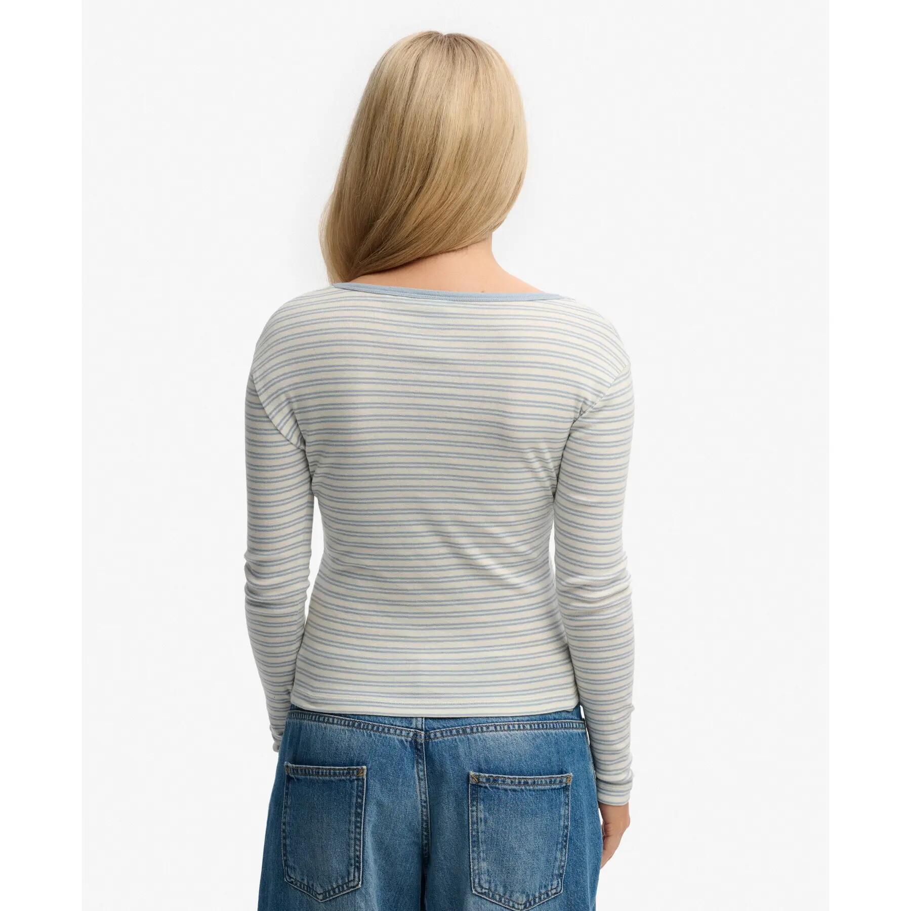 T-shirt rayé manches longues femme Superdry Ath Ess 2/4