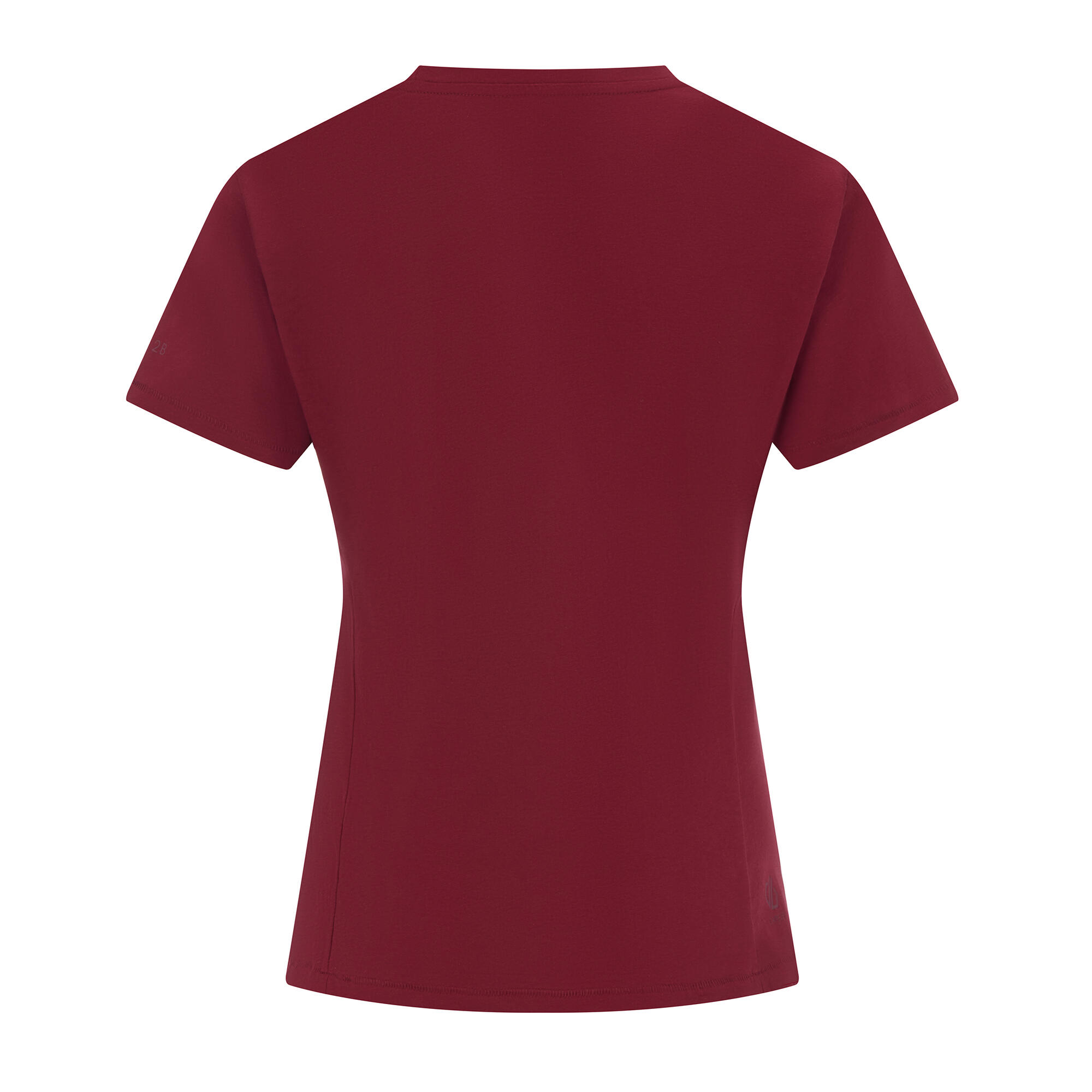 Tshirt Motif/style Poses TRANQUILITY Femme (Rouge Foncé) 2/5