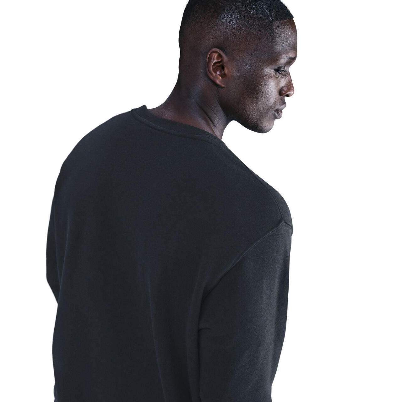 Felpa girocollo uomo ( fleece) nike nero 6/6