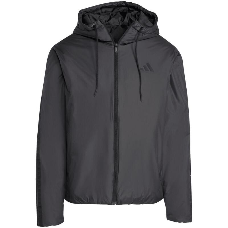 Jacheta pentru bărbați adidas Essentials Climawarm 3 Stripes Insulated Hooded
