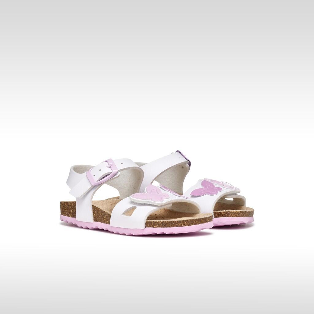 Sandales Fille J ADRIEL GIRL Blanc/Rose 3/7
