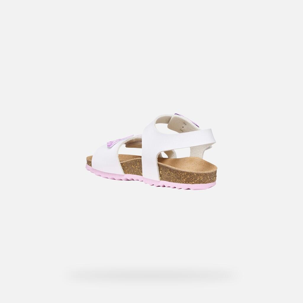 Sandales Fille J ADRIEL GIRL Blanc/Rose 5/7