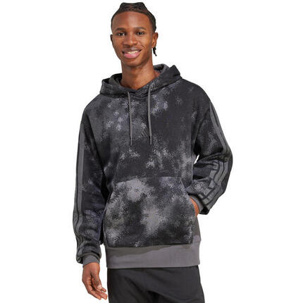 ADIDAS sweat à capuche homme coton-polyester, doublure polaire, poche kangourou