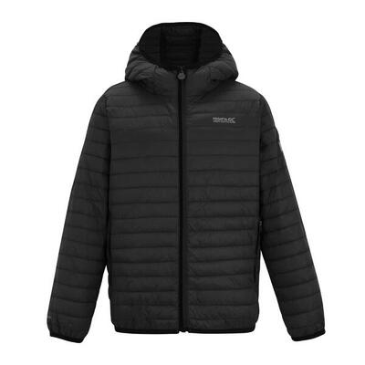 Childrens/kids hillpack hooded jacket (hout bruin)