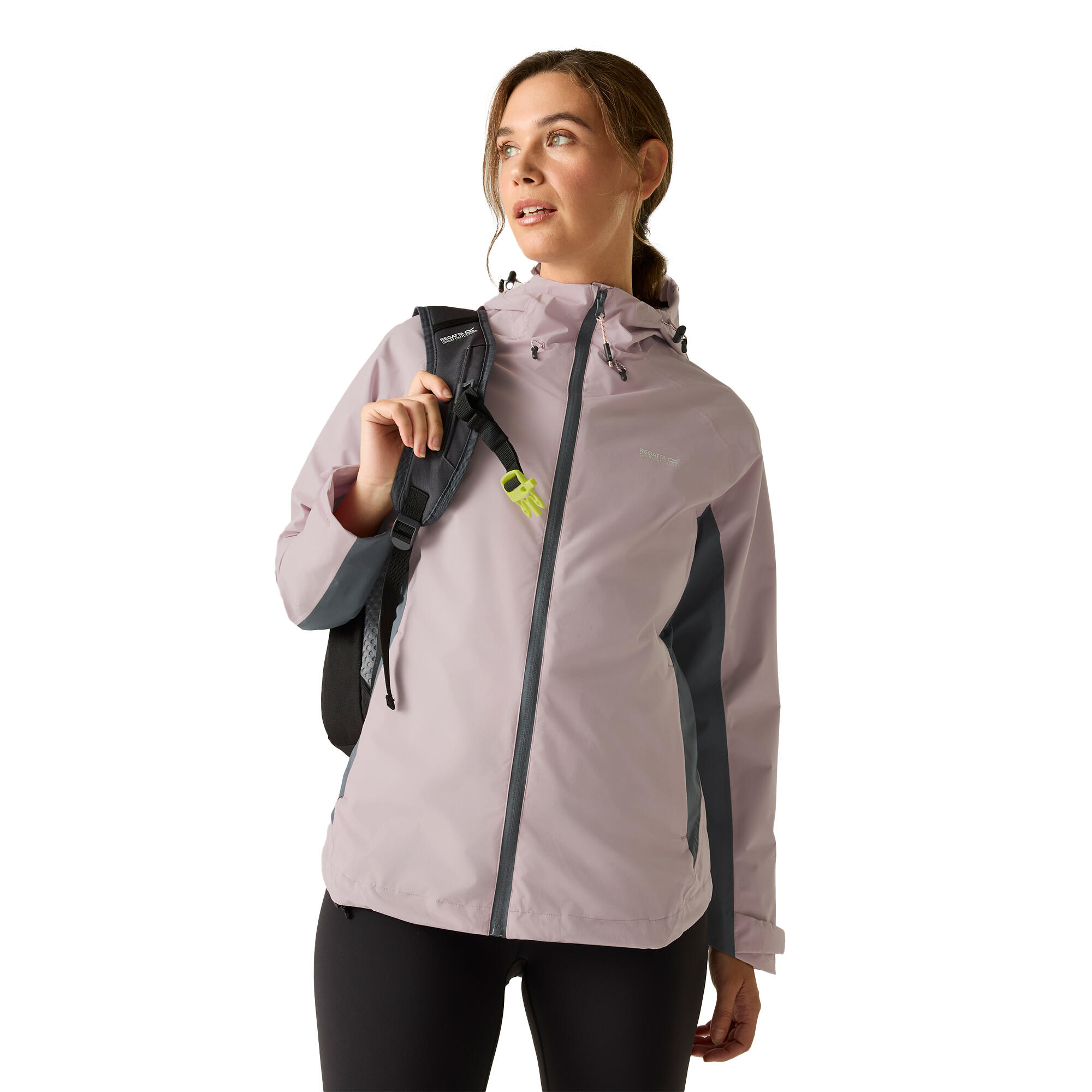 Chaqueta Impermeable Freesdale para Mujer Polvo Lila, Tormenta Oscura 4/5