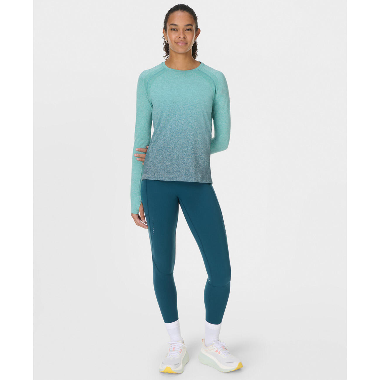 Haut de sport ultra-léger sans coutures à manches longues 3/7