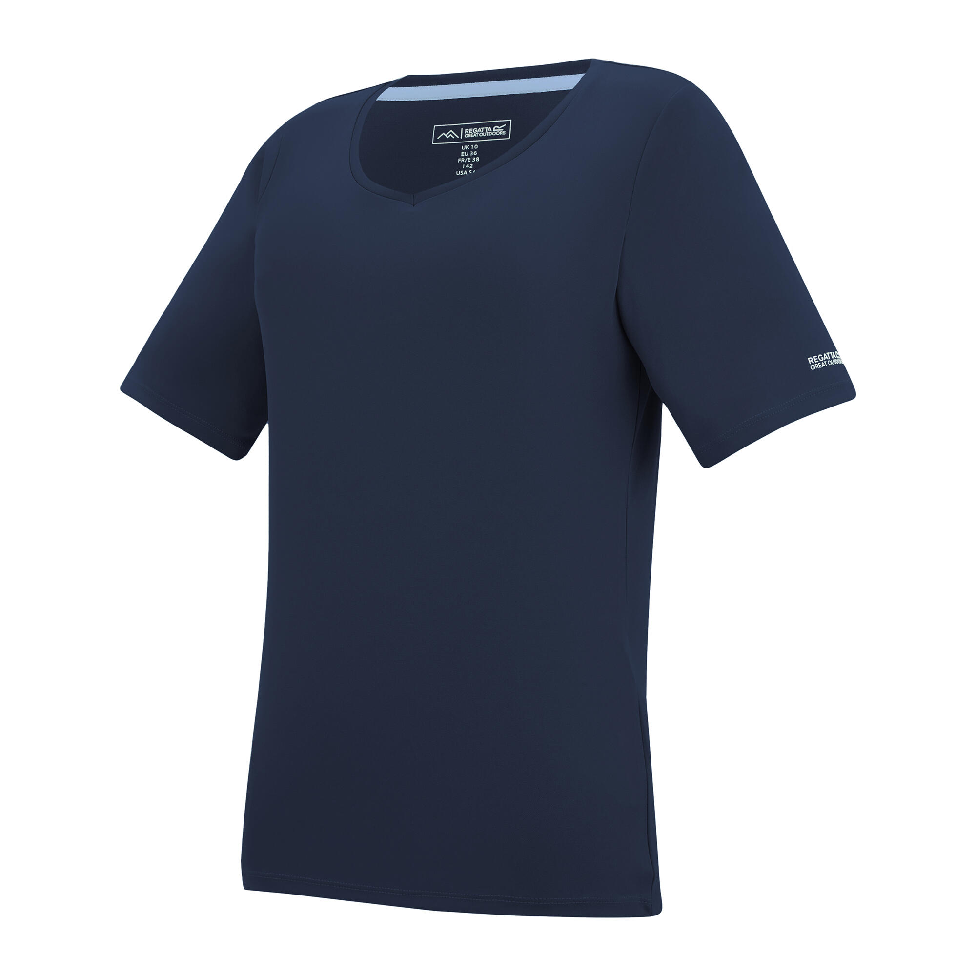 Dames Fingal V Hals Tshirt (Marine) 3/5