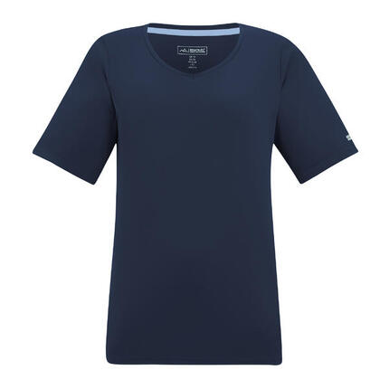 Tshirt Uni Col V FINGAL Femme (Turquoise Pastel)