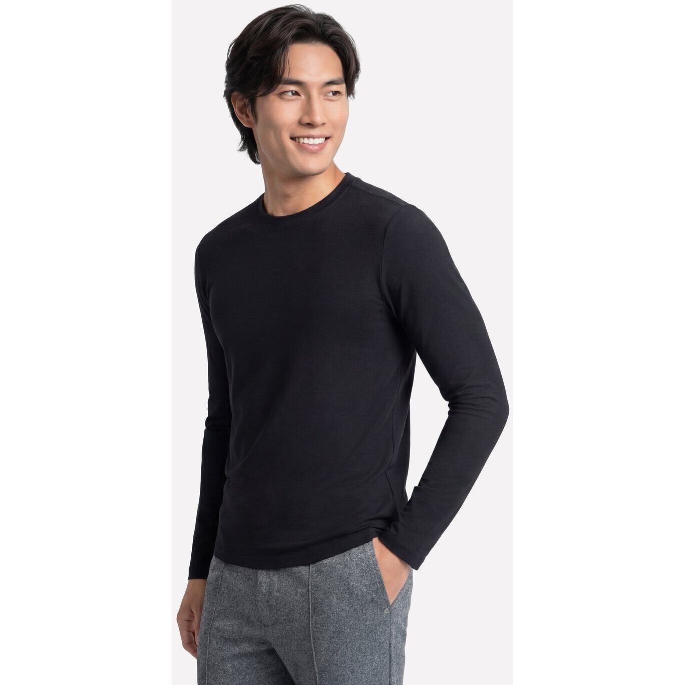 Camicetta Skechers GO DRI All Day Long Sleeve Tee, Nero, Uomini 4/4