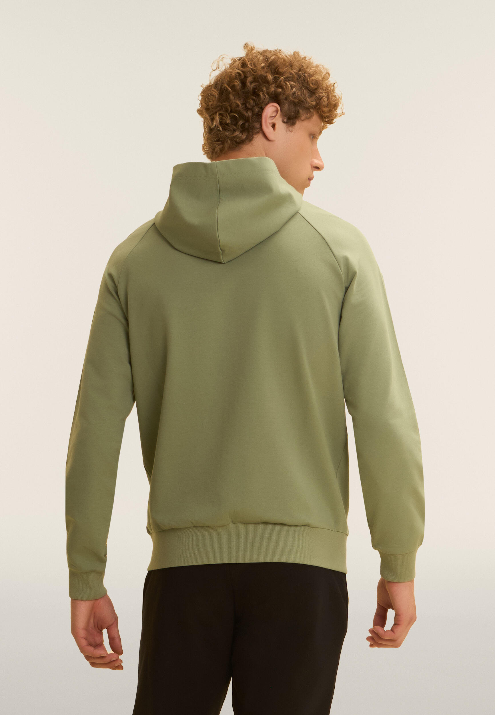 Tuta uomo in cotone Interlock con cappuccio e zip 3/5