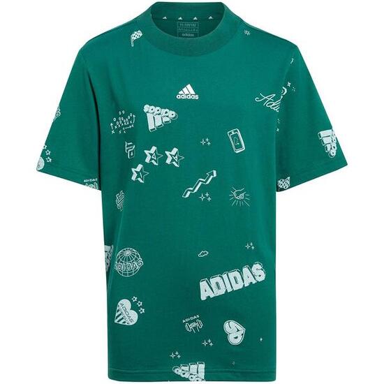 Maglietta per bambini adidas Brand Love Allover Print