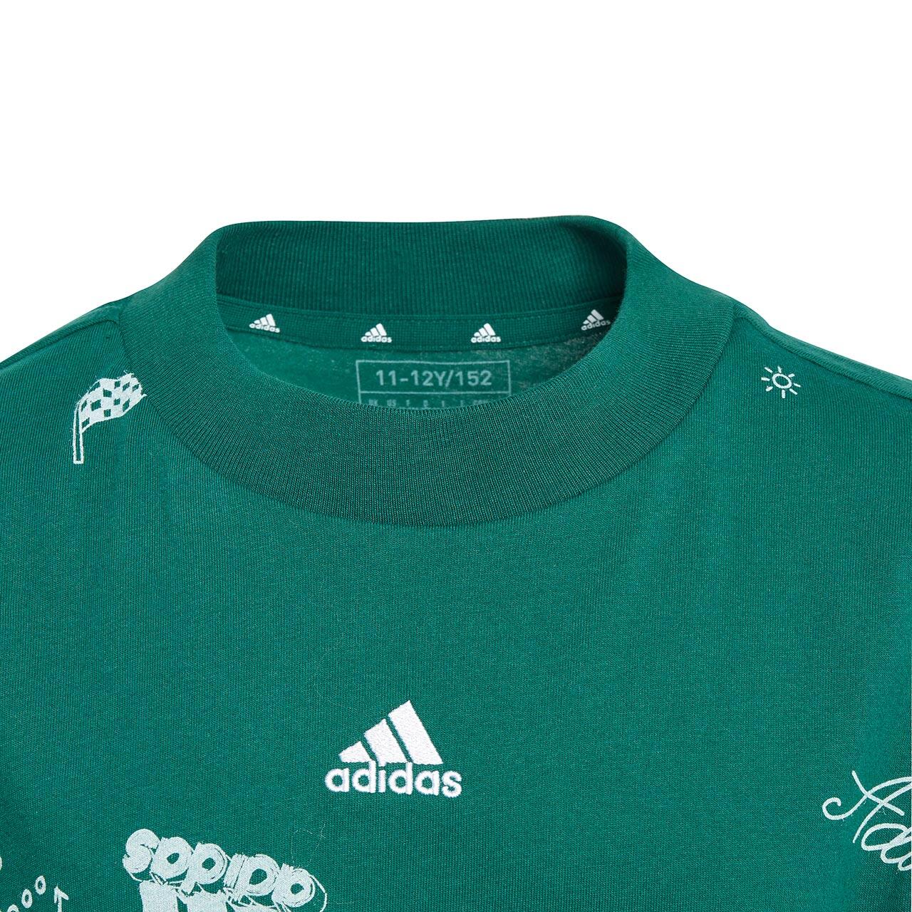 T-shirt infantil adidas Brand Love Allover Print 3/5