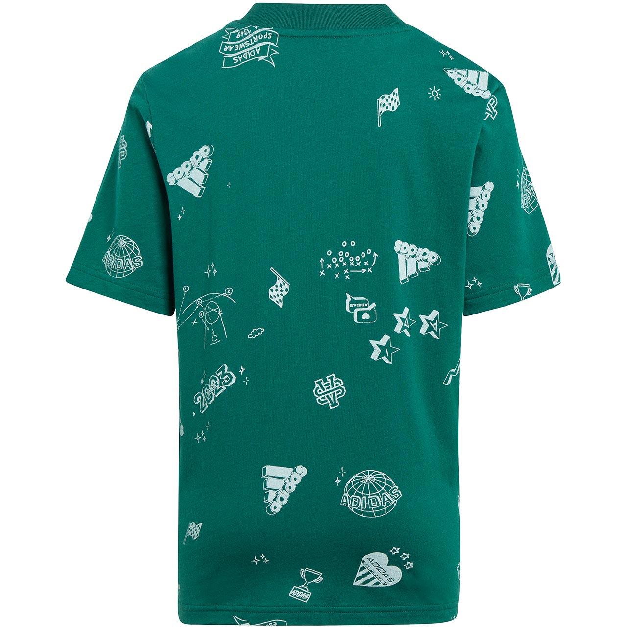 T-shirt infantil adidas Brand Love Allover Print 2/5