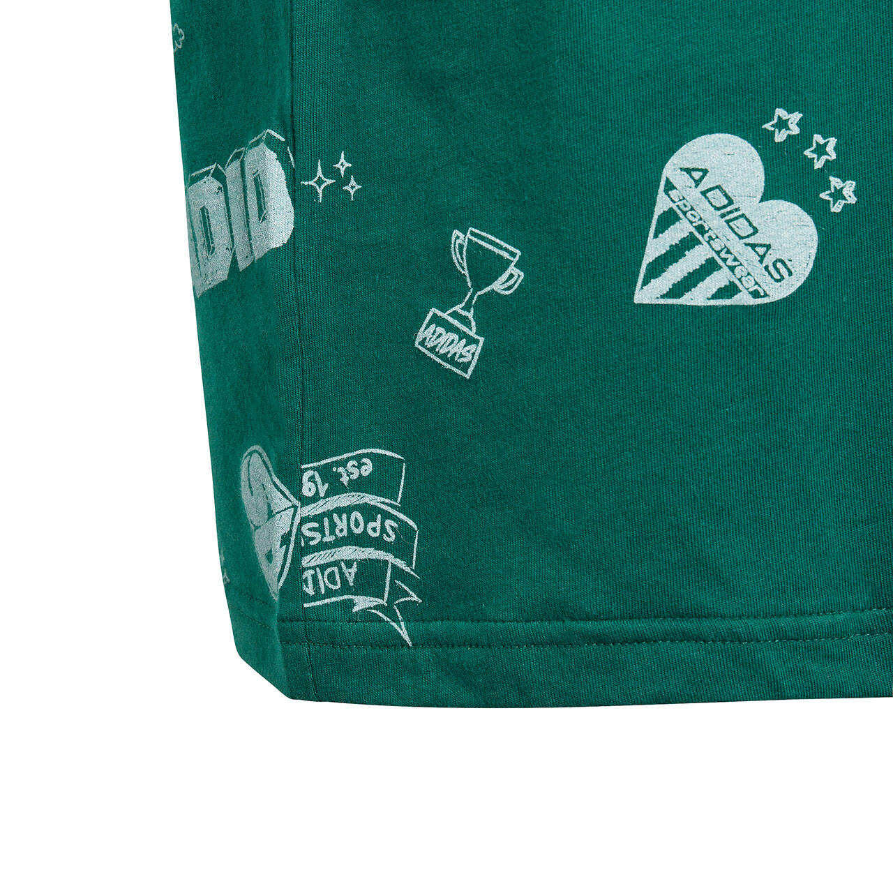 T-shirt infantil adidas Brand Love Allover Print 5/5