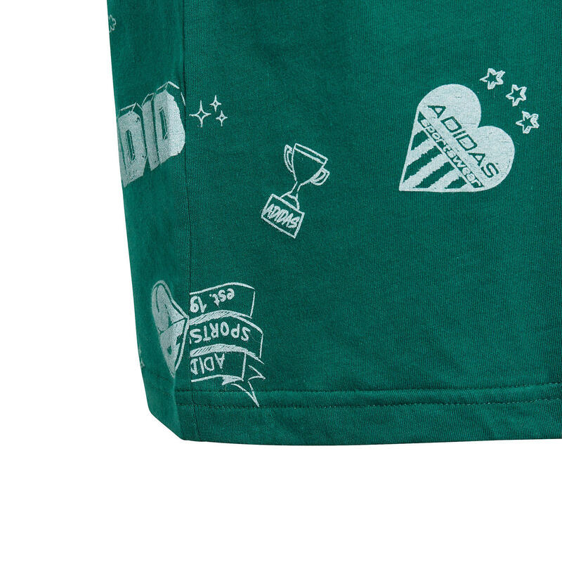 Tricou pentru copii adidas Brand Love Allover Print