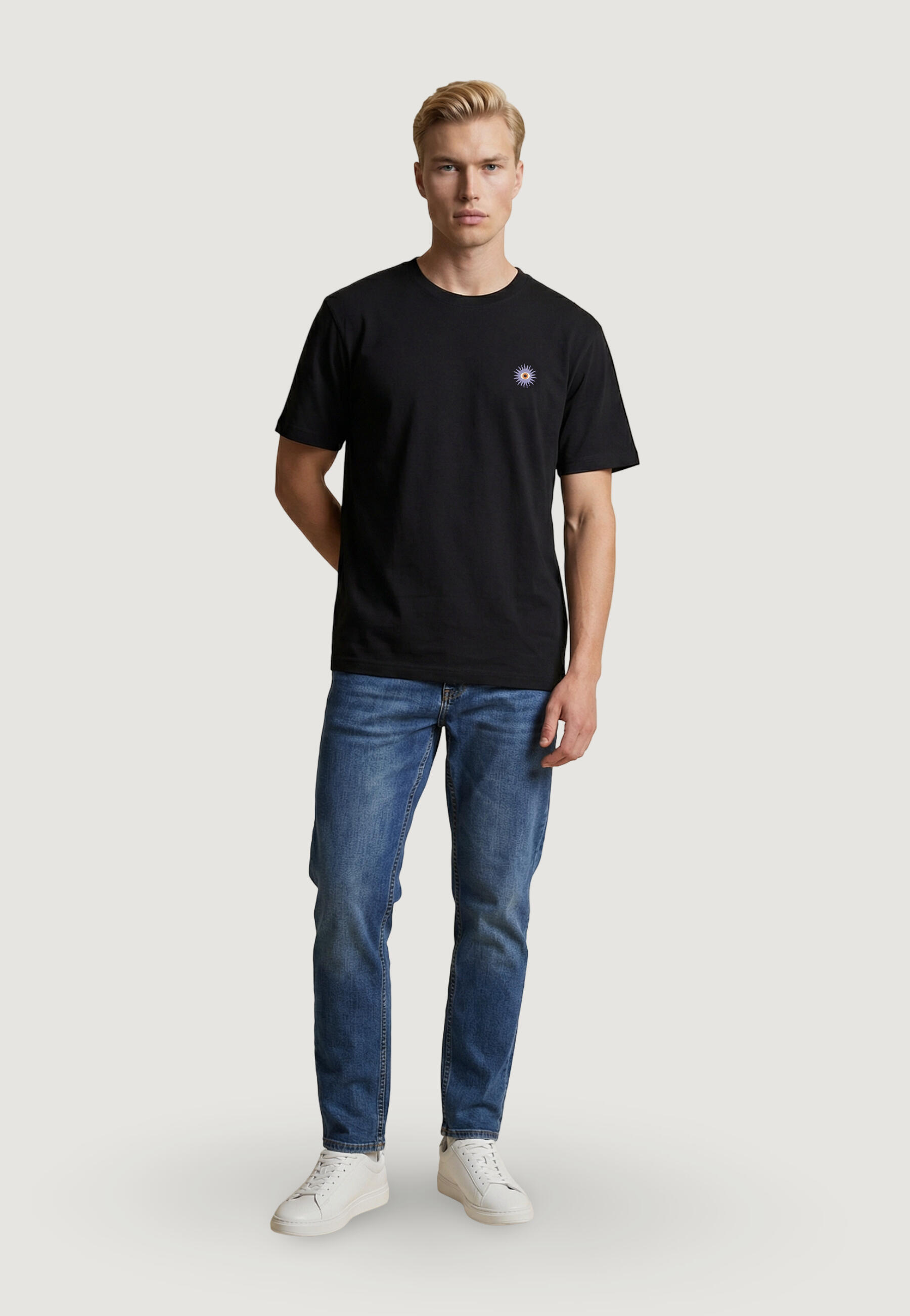 MEN'S Crop Top Onsfred Life Eye Rlx Ss Tee SCHWARZ 5/5