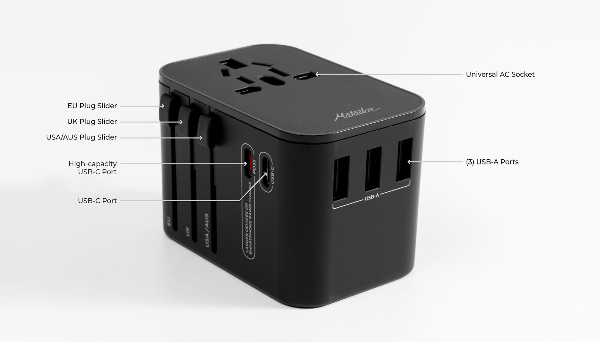 Matador Global Travel Adapter schwarz 7/7