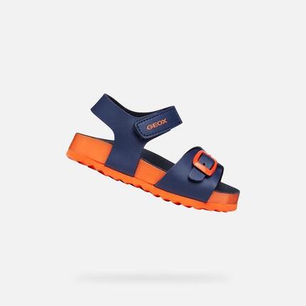 Sandales Bébé Garçon B SANDAL CHALKI BOY Bleu Marine/Orange
