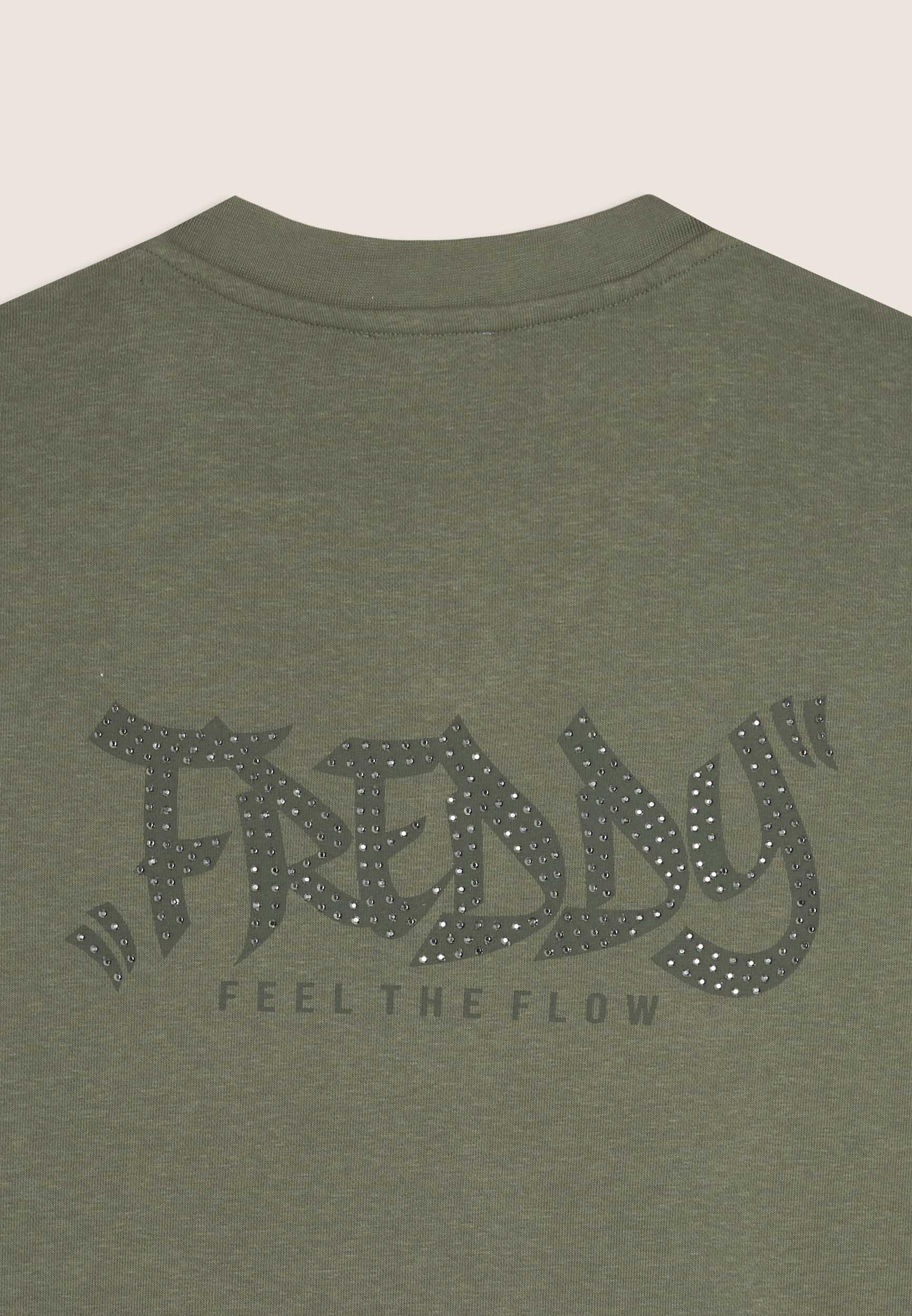 Felpa Zip Oversize grafica posteriore "Feel the Flow" 3/3